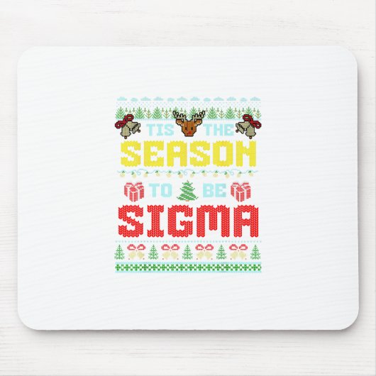 Dies ist die Jahreszeit zu Sigma Weihnachten Brain Mousepad (Vorne)