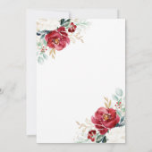 Dies ist die Jahreszeit zu Verheiratet Weihnachten Einladung (Rückseite)