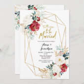 Dies ist die Jahreszeit zu Verheiratet Weihnachten Einladung (Vorne/Hinten)