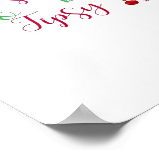 Dies ist die Jahreszeit zu Weihnachten in Tipsy Poster (Ecke)