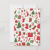 Dies ist die Jahreszeit zum Spaß Einladung (Rückseite)