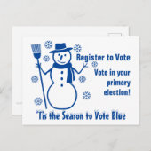 Dies ist die Jahreszeit zur Abstimmung Blue 2024 G Postkarte (Vorne/Hinten)