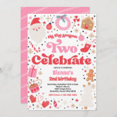 Dies ist die Jahreszeit zwei Feiertage Weihnachten Einladung (Vorne/Hinten)