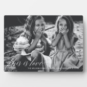 Dies ist die Liebe Einfaches Skript-Foto-Valentine Fotoplatte (Vorderseite)