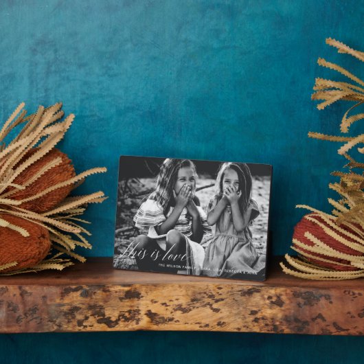 Dies ist die Liebe Einfaches Skript-Foto-Valentine Fotoplatte (Seite)