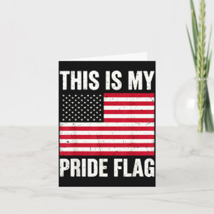 Dies ist die Pride-Flagge USA amerikanisch 4. Juli Karte