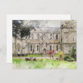 Dies ist die Saint Patricks Kathedrale Dublin Irla Postkarte (Vorne/Hinten)