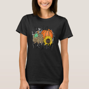 Dies ist die Saison Basketball Pumpkin Fall Thanks T-Shirt