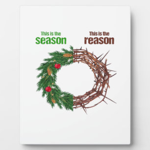 Dies ist die Saison, dies ist das christliche Weih Fotoplatte