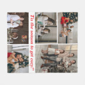 Dies ist die Saison für eine gemütliche Weihnachts Fleecedecke (Vorderseite (Horizontal))