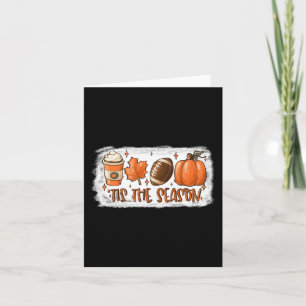 Dies ist die Saison Fußball Fall Thanksgivin Karte