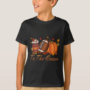 Dies ist die Saison Fußball Pumpkin Gewürz Fall Th T-Shirt
