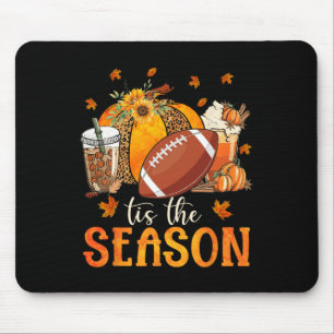 Dies ist die Saison Fußball und Kürbissaison Herbs Mousepad