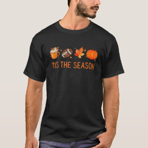 Dies ist die Saison Herbst Fußball Pumpkin Kaffee T-Shirt