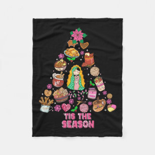 Dies ist die Saison mexikanischen Weihnachtsfeliz  Fleecedecke