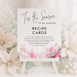 Dies ist die Saison Poinsettia Brautparty Rezepte Poster