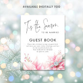 Dies ist die Saison Poinsettia Guest Book Brautpar Poster