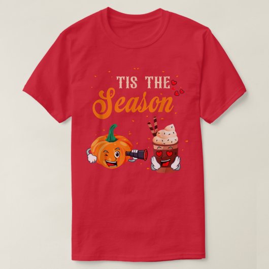 Dies ist die Saison Pumpkin Gewürz Herbst Herbst H T-Shirt (Design vorne)