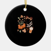 Dies ist die Saison Pumpkin Saison, Herbst ernten Keramik Ornament (Vorne)