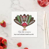 Dies ist die Saison Script Erntedank Football Türk Serviette (Beispiel)