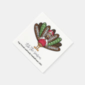 Dies ist die Saison Script Erntedank Football Türk Serviette (Ecke)