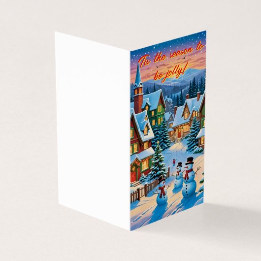 Dies ist die Saison, um fröhliche Weihnachtskarte  (Vorderseite)