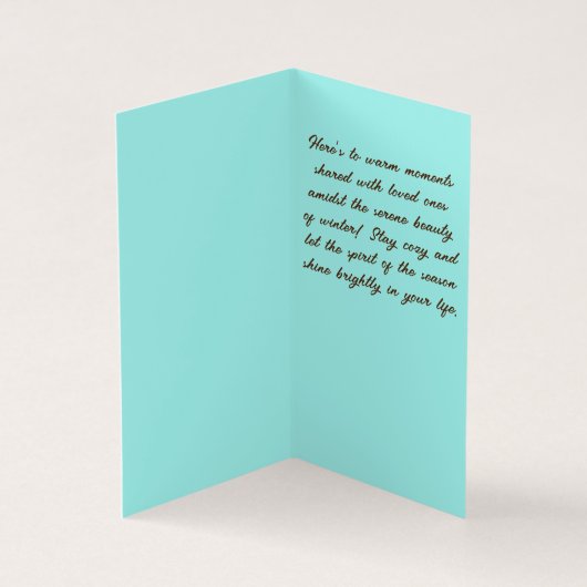 Dies ist die Saison, um fröhliche Weihnachtskarte  (Innenseite)