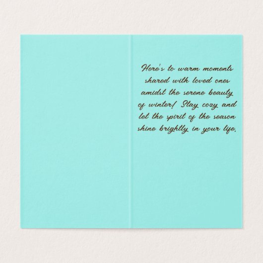 Dies ist die Saison, um fröhliche Weihnachtskarte (Innenseite Aufgefaltet)