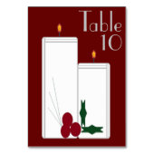 "Dies ist die Saisonkarte" Tischnummer (Rückseite)