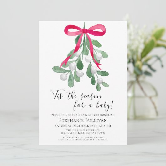 'Dies ist die Weihnachtsdusche der Jahreszeit Einladung (Stehend Vorderseite)