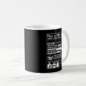 Dies ist Drumline - Funny Drum Line Redewendungen  Kaffeetasse (VorderseiteRechts)