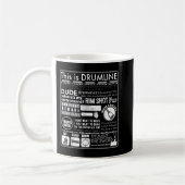 Dies ist Drumline - Funny Drum Line Redewendungen Kaffeetasse (Links)