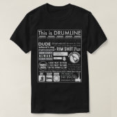 Dies ist Drumline - Funny Drum Line Redewendungen  T-Shirt (Design vorne)