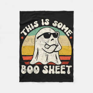 Dies ist ein Boo-Blatt Cool Ghost Fun Halloween Co Fleecedecke