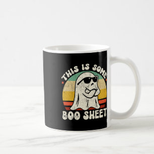 Dies ist ein Boo-Blatt Cool Ghost Fun Halloween Co Kaffeetasse