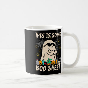 Dies ist ein Boo-Blatt Cool Ghost Fun Halloween Co Kaffeetasse