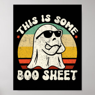Dies ist ein Boo-Blatt Cool Ghost Fun Halloween Co Poster