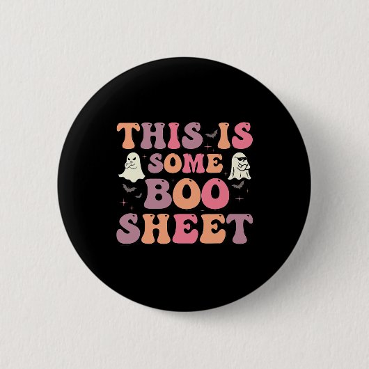 Dies ist ein Boo-Blatt Halloween Ghost Funny für m Button (Vorderseite)