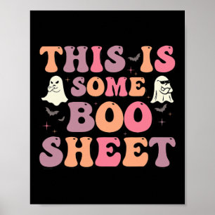 Dies ist ein Boo-Blatt Halloween Ghost Funny für m Poster