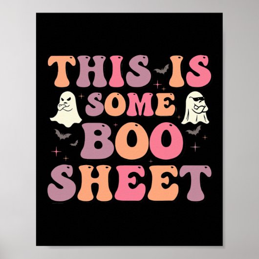 Dies ist ein Boo-Blatt Halloween Ghost Funny für m Poster (Vorne)