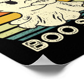 Dies ist ein boo-Sheet Fun Ghost Retro Halloween C Poster (Ecke)