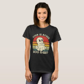 Dies ist ein boo-Sheet Fun Ghost Retro Halloween C T-Shirt (Vorne ganz)