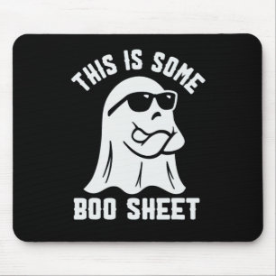 Dies ist ein Boo Sheet Ghost Niedlich Boo Ghost Ha Mousepad