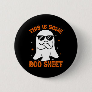 Dies ist ein Boo-Sheet Ghost Retro Halloween Costu Button