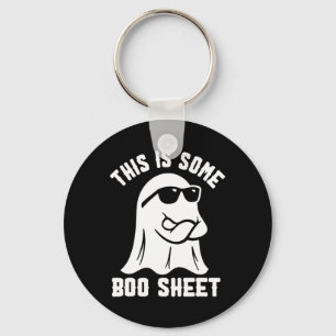 Dies ist ein Boo-Sheet Ghost Retro Halloween Costu Schlüsselanhänger