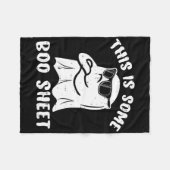 Dies ist ein Boo-Sheet Halloween Ghost Fun Geschen Fleecedecke (Vorderseite (Horizontal))