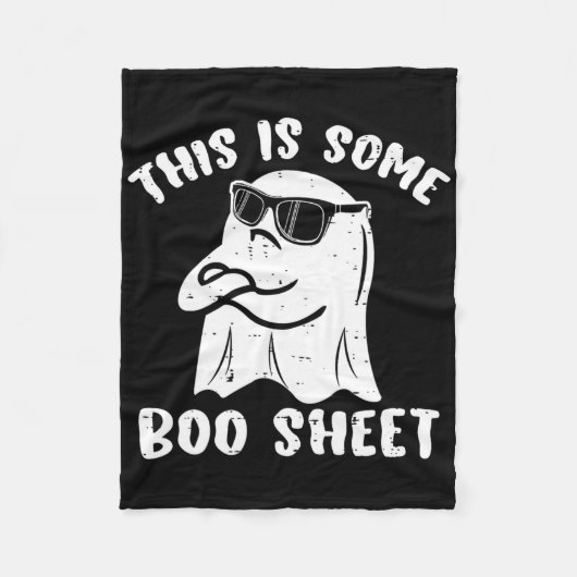 Dies ist ein Boo-Sheet Halloween Ghost Fun Geschen Fleecedecke (Vorderseite)