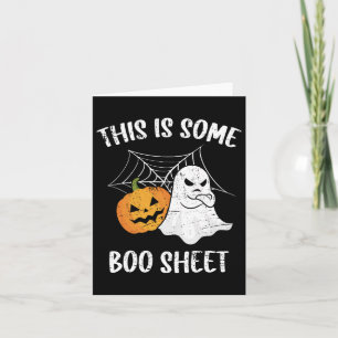 Dies ist ein boo-Sheet Halloween Ghost Fun Geschen Karte