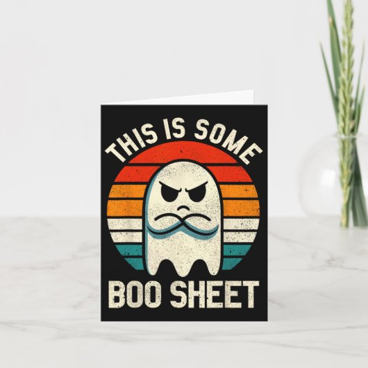 Dies ist ein boo-Sheet Retro Halloween Ghost für M Karte (Vorderseite)