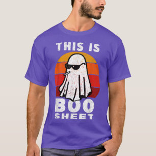 Dies ist ein Booblätter-Ghost-Retro-Halloween-Gesc T-Shirt